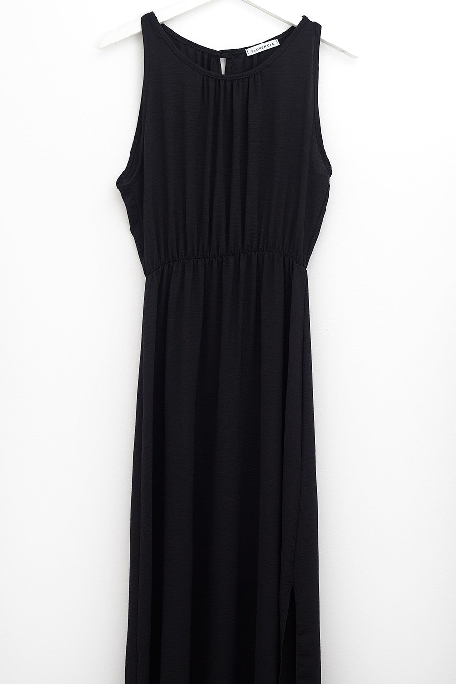 Vestido maxi liso
