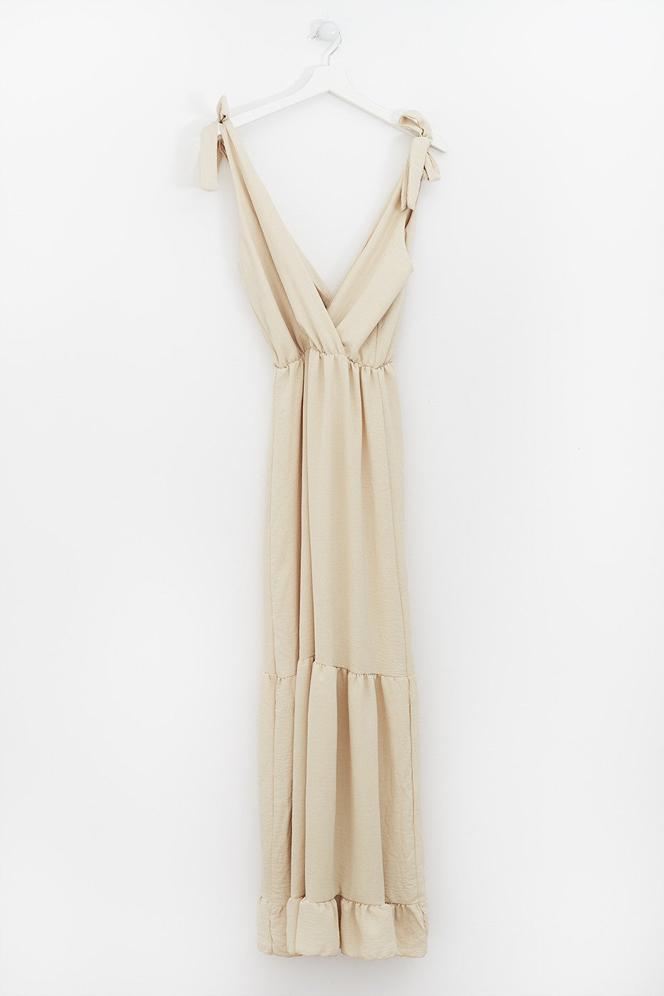 Vestido maxi volantes