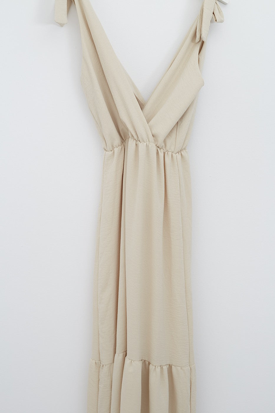Vestido maxi volantes