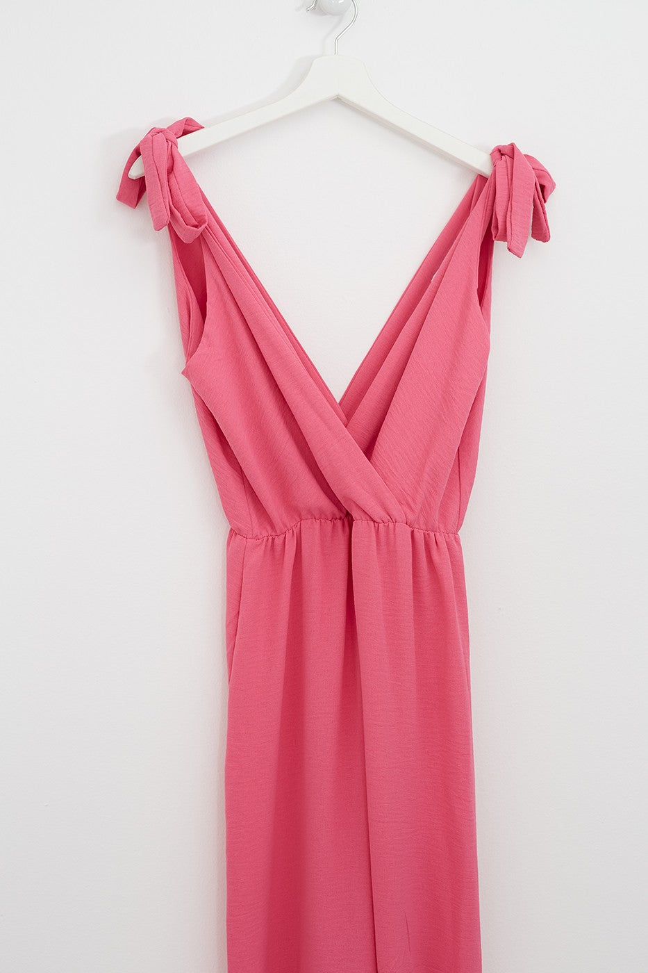 Vestido maxi volantes