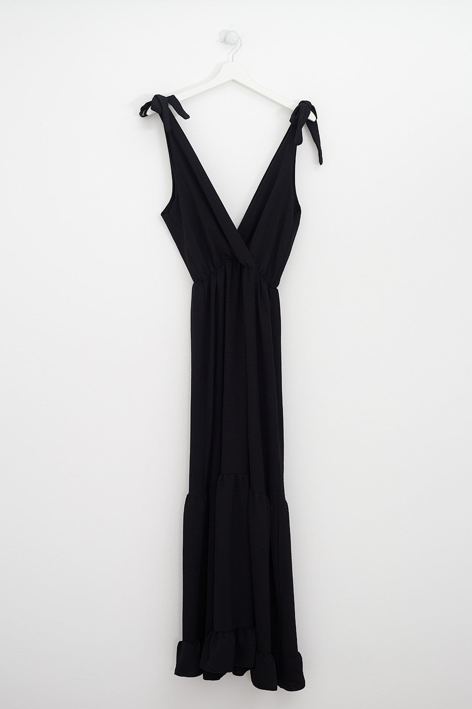 Vestido maxi volantes