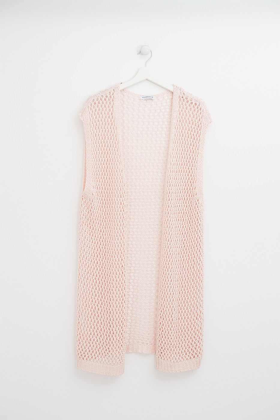 Chaleco crochet largo