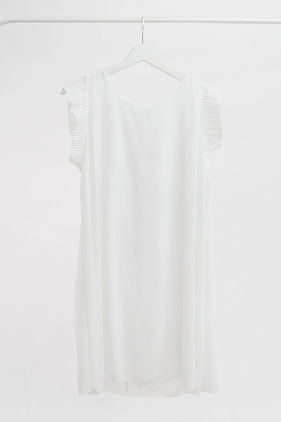 Vestido mini detalle plisado