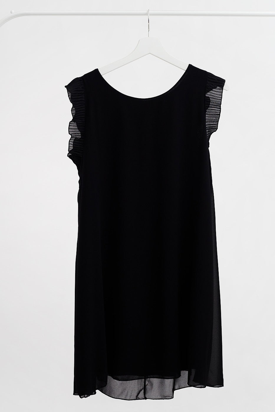 Vestido mini detalle plisado