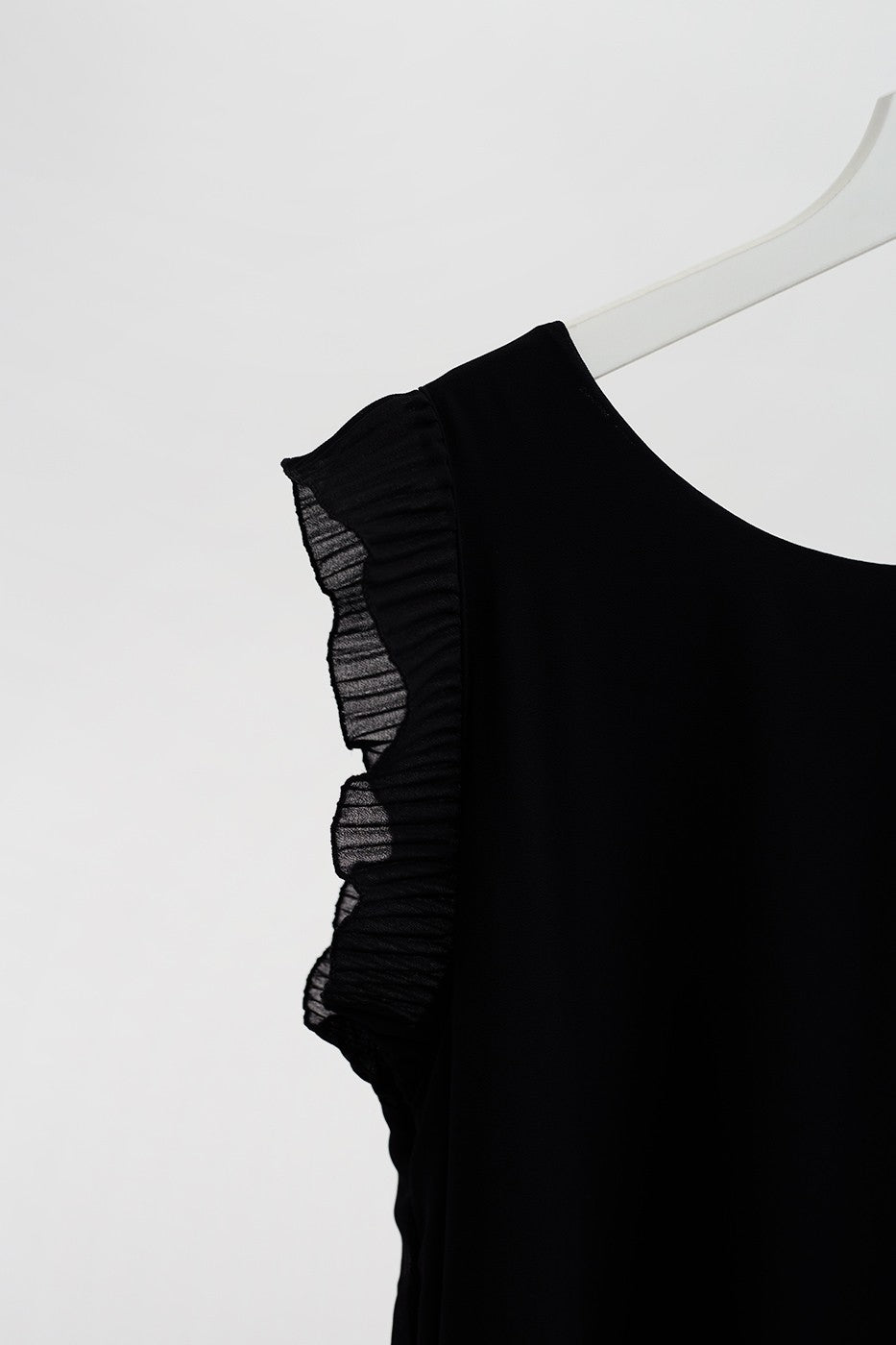 Vestido mini detalle plisado