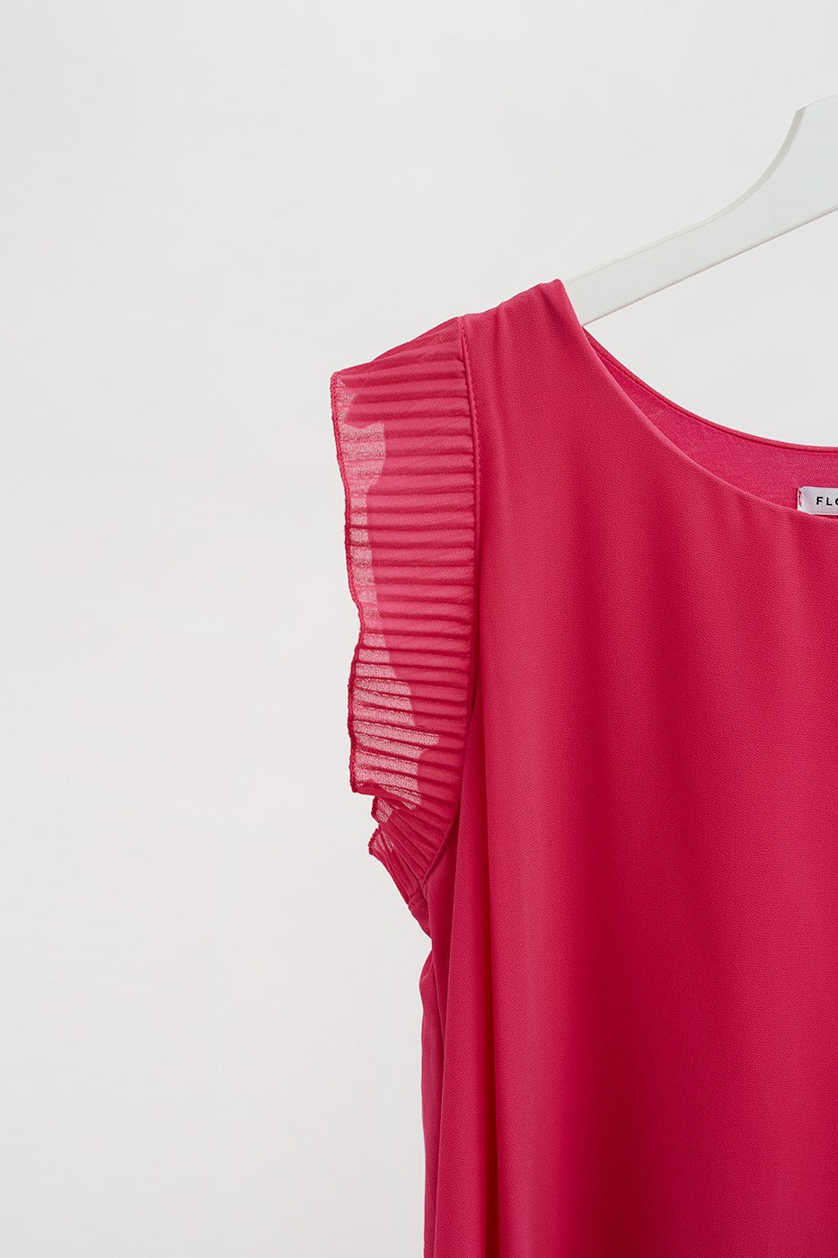 Vestido mini detalle plisado