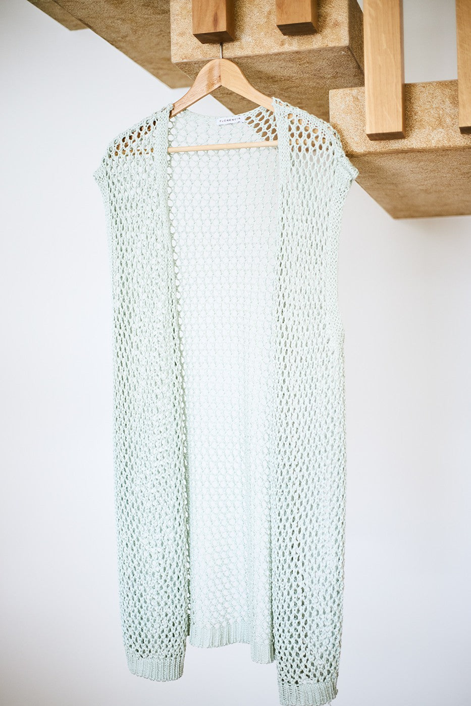 Chaleco crochet largo