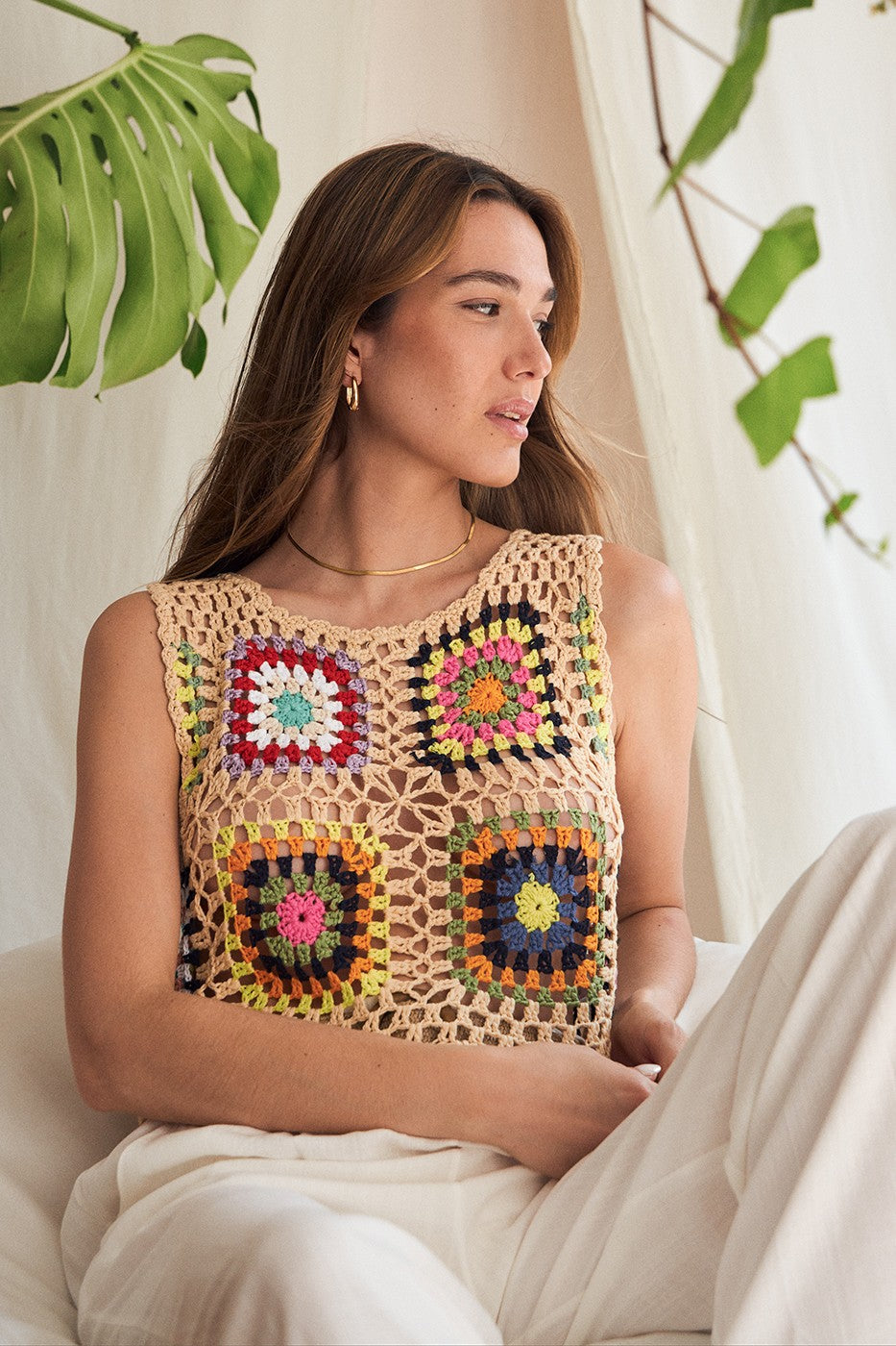 Top crop crochet