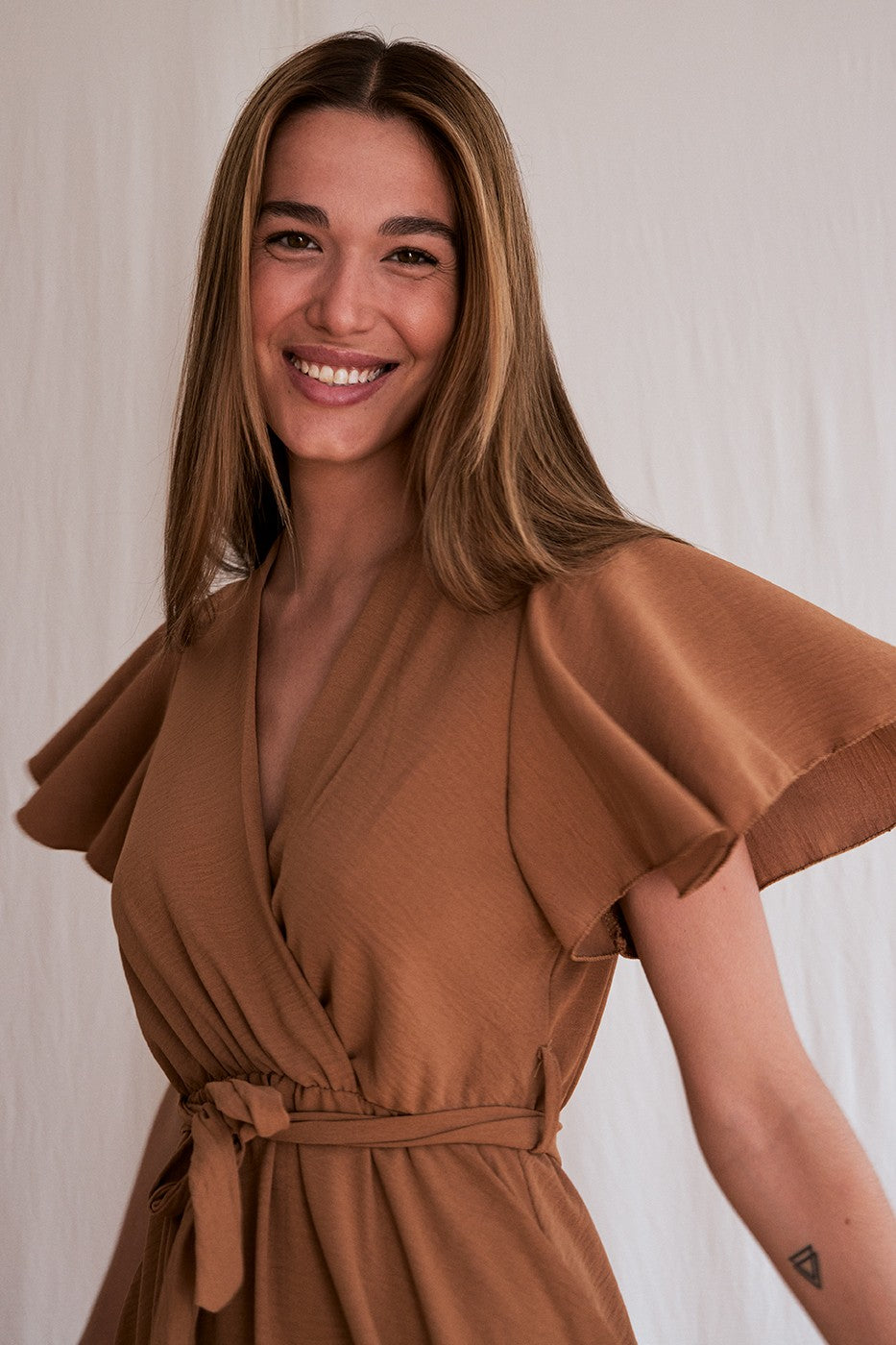 Vestido mini cruzado