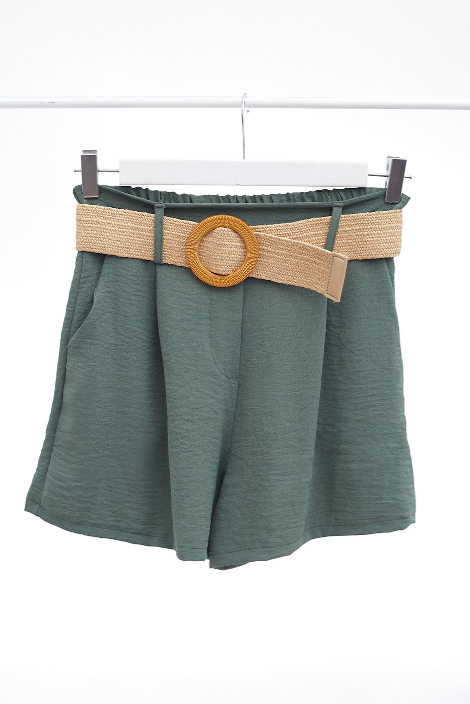 Pantalón corto cinturón