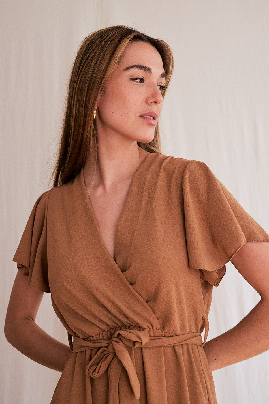 Vestido mini cruzado