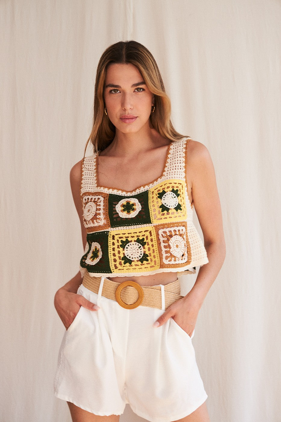 Top crop crochet