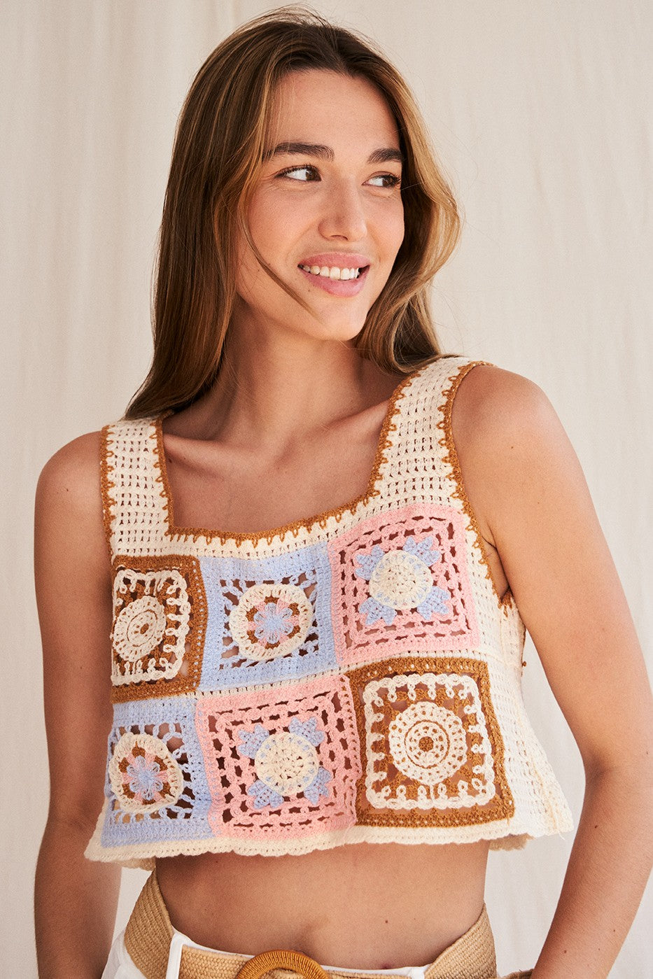 Top crop crochet