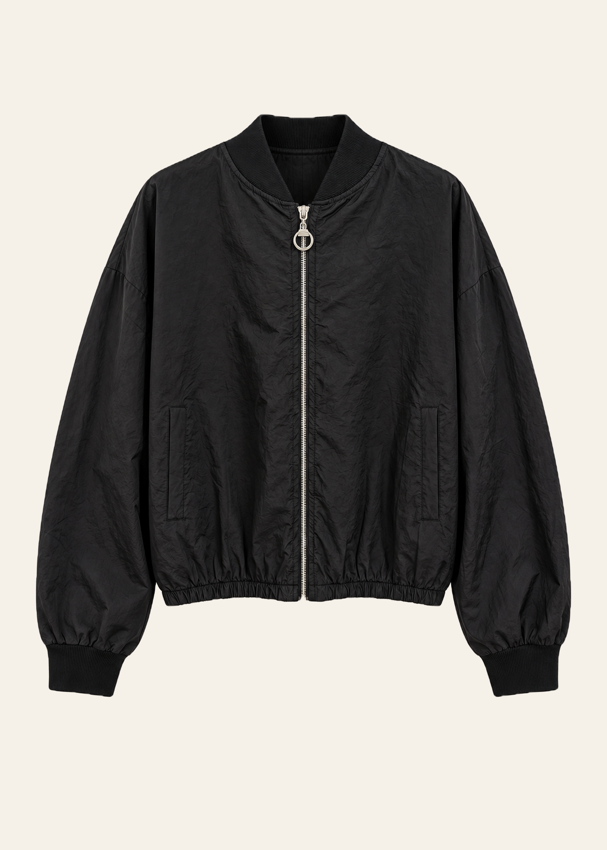 Plain bomber jacket