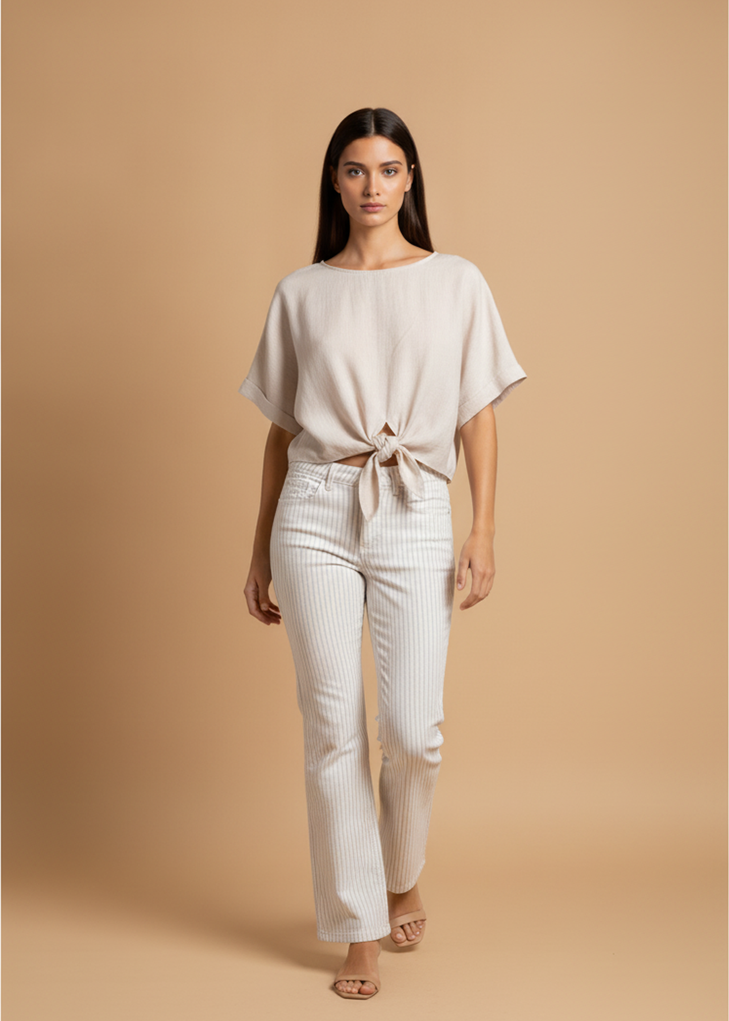 Blusa bambula nudo