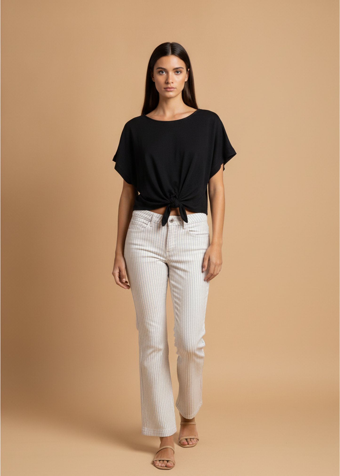 Blusa bambula nudo