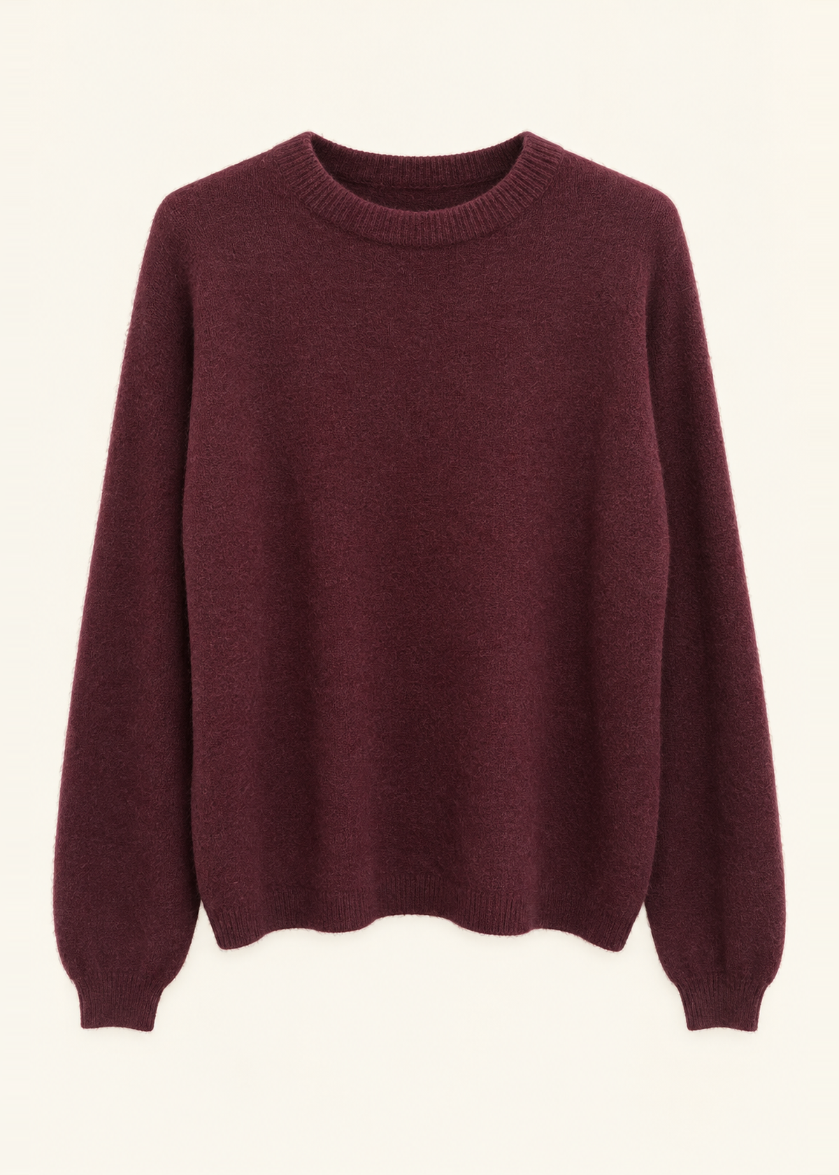 Jersey sin costuras cuello redondo