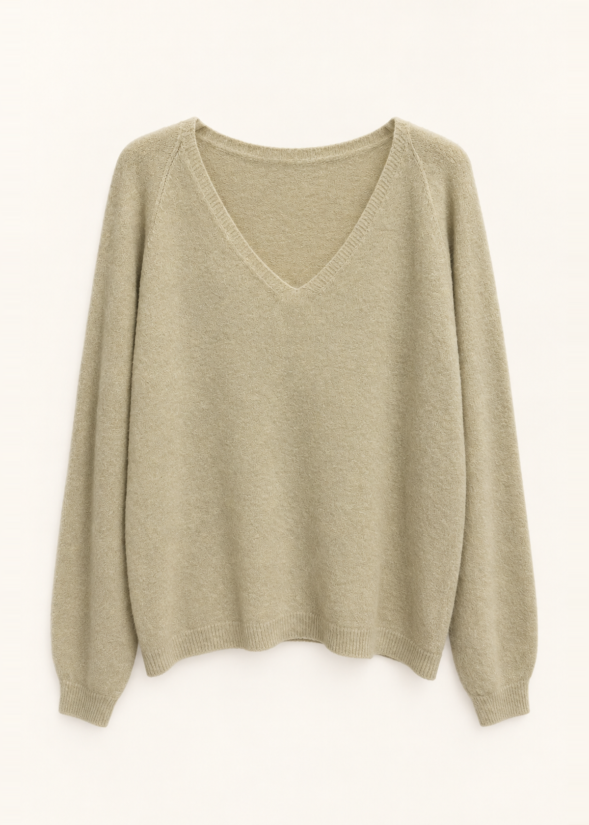 Jersey sin costuras cuello punta