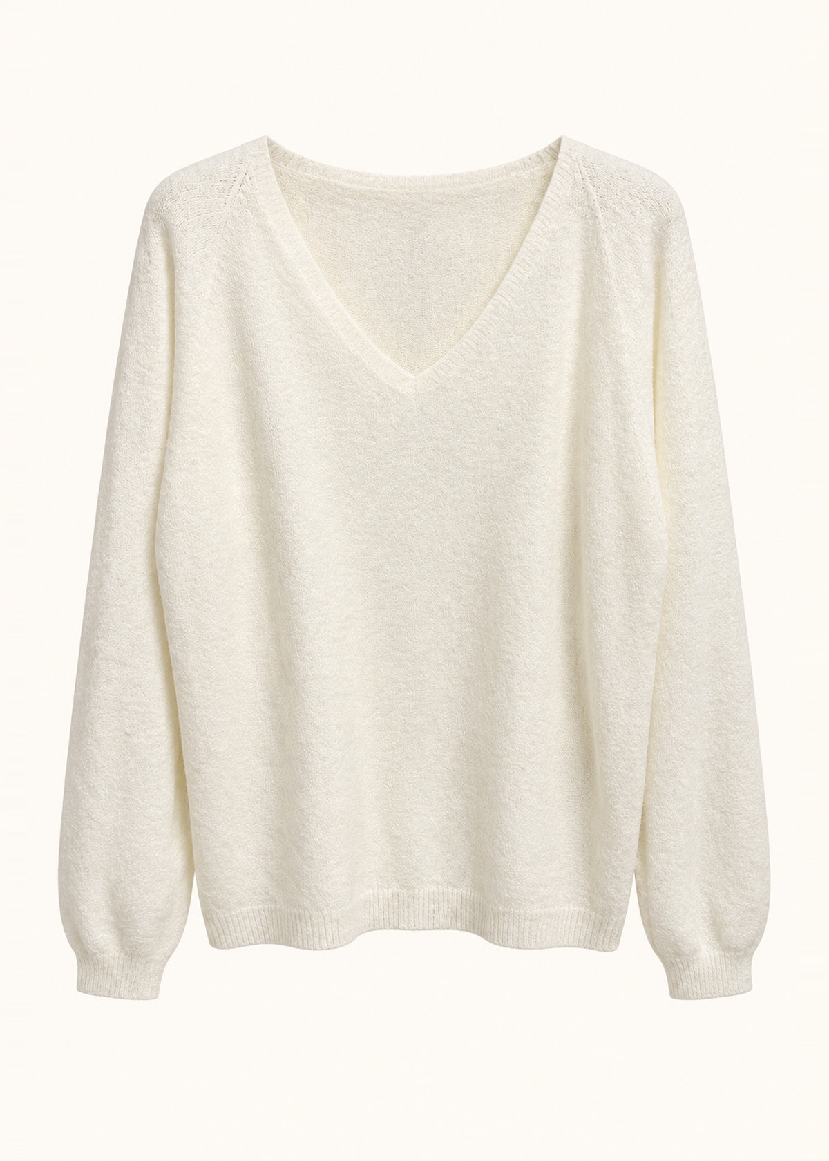 Jersey sin costuras cuello punta