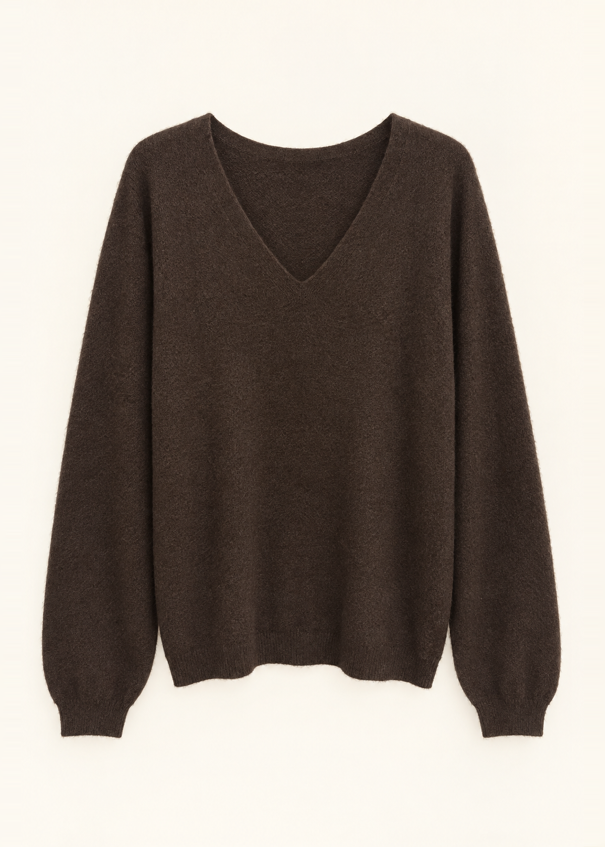 Jersey sin costuras cuello punta