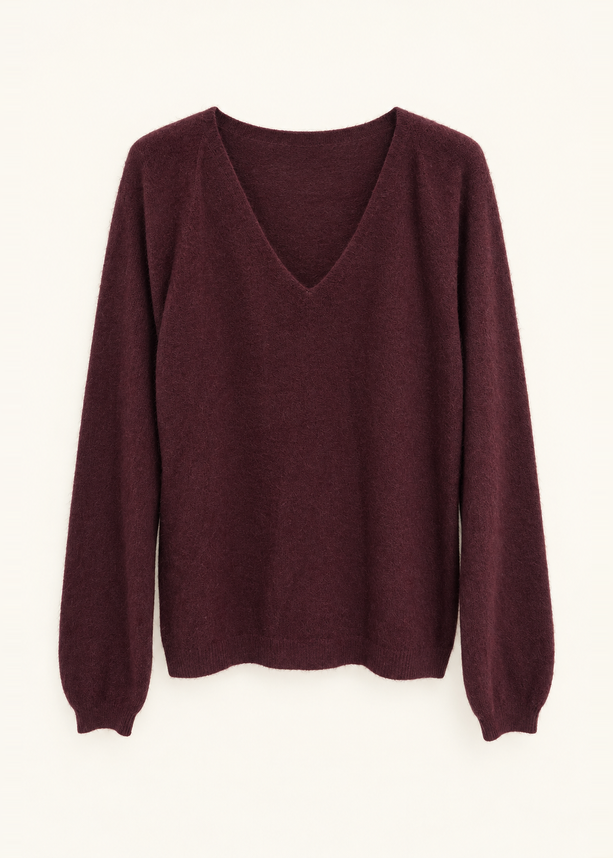 Jersey sin costuras cuello punta