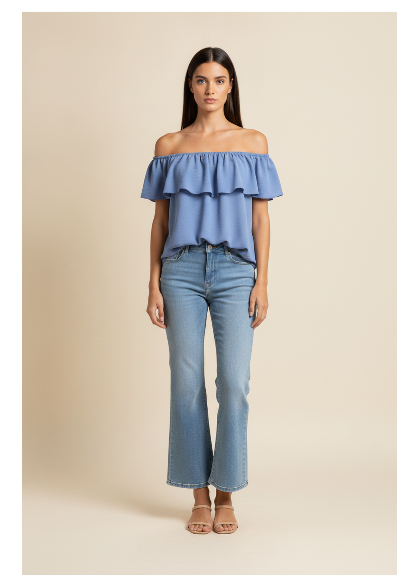 Blusa volante fluida
