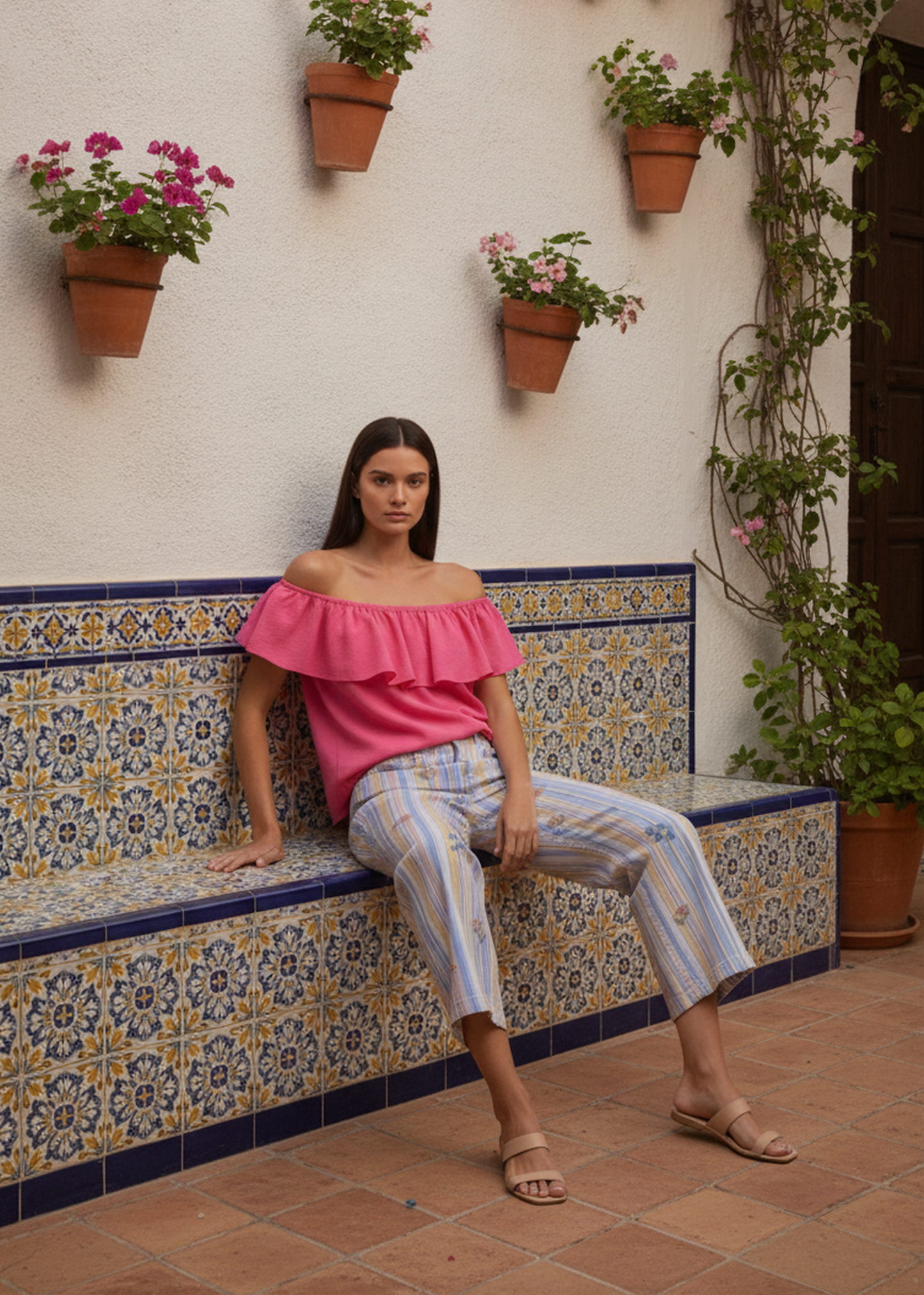 Blusa volante fluida