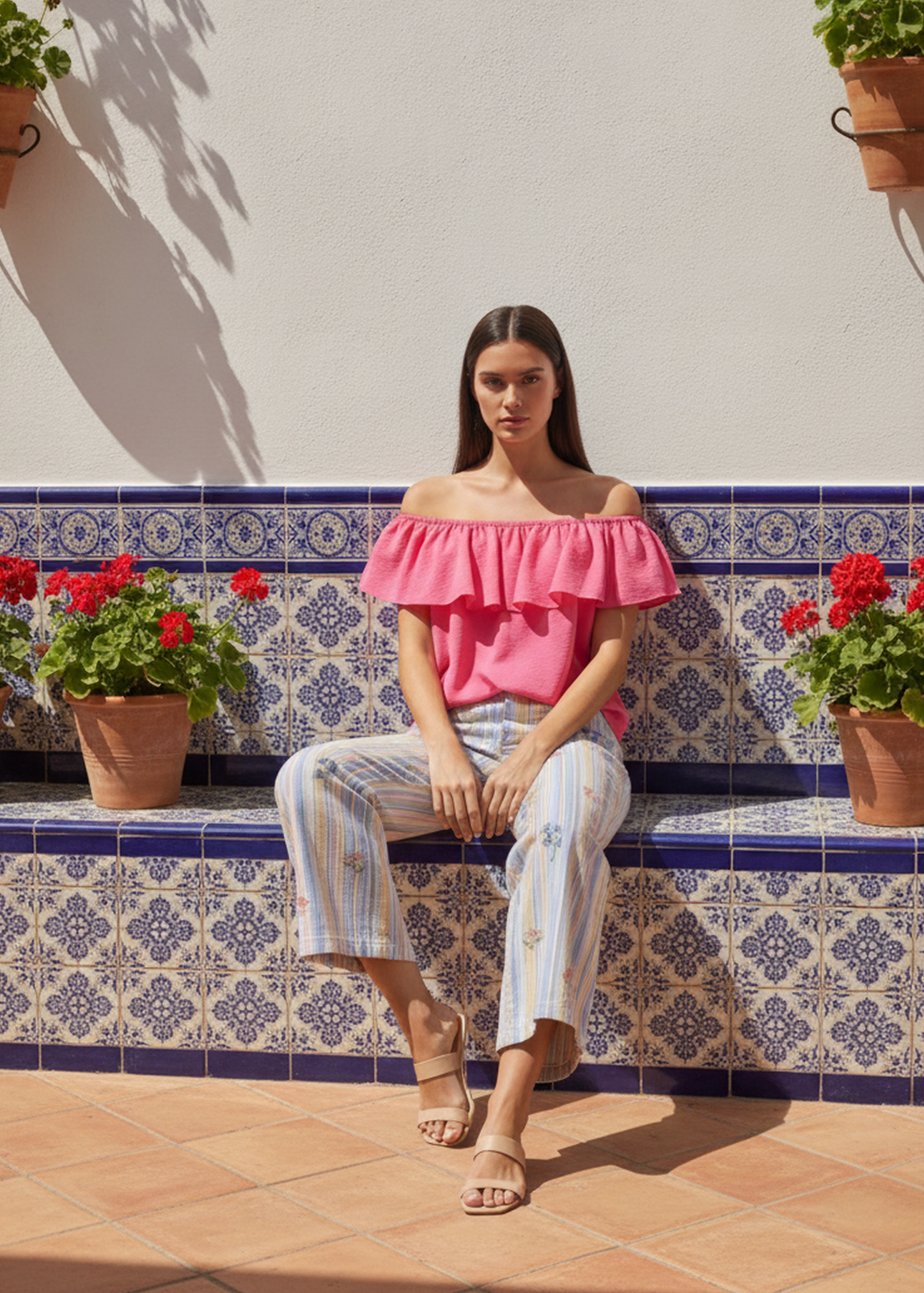 Blusa volante fluida