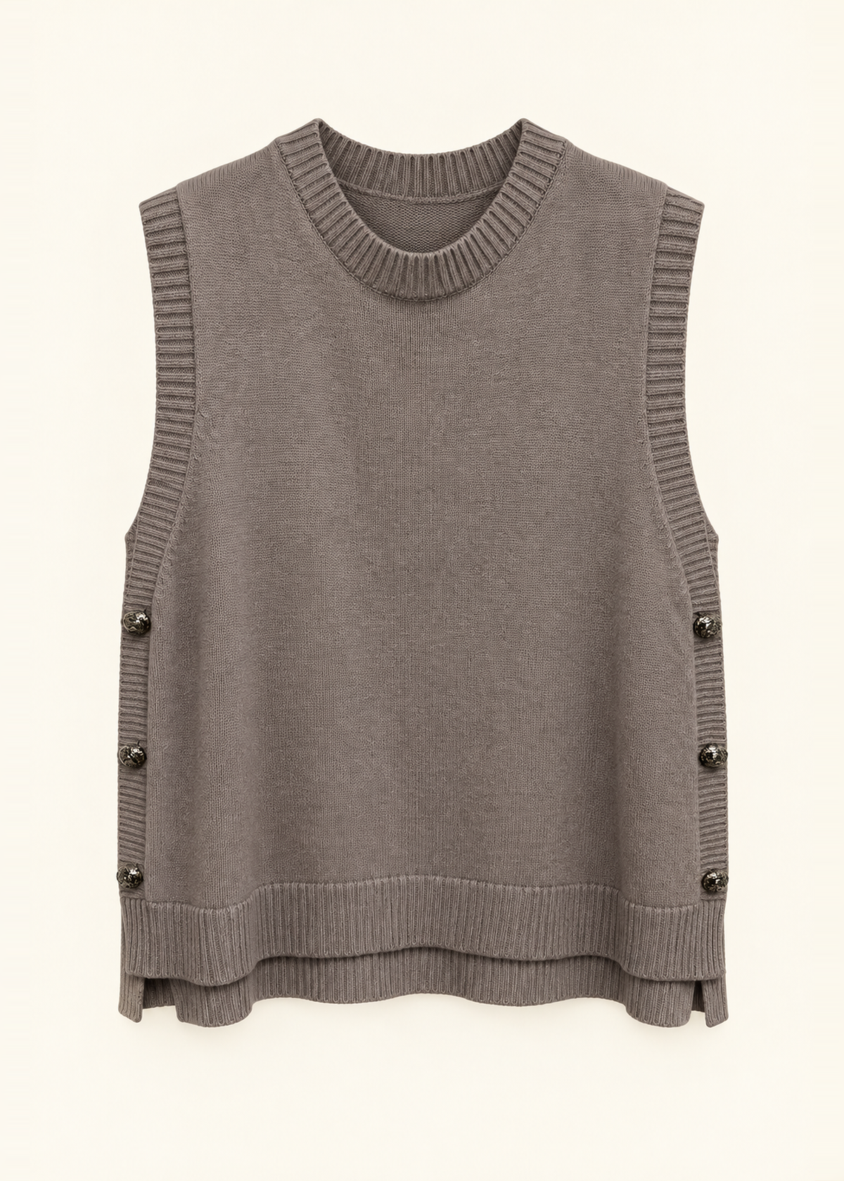 Chaleco tricot botones