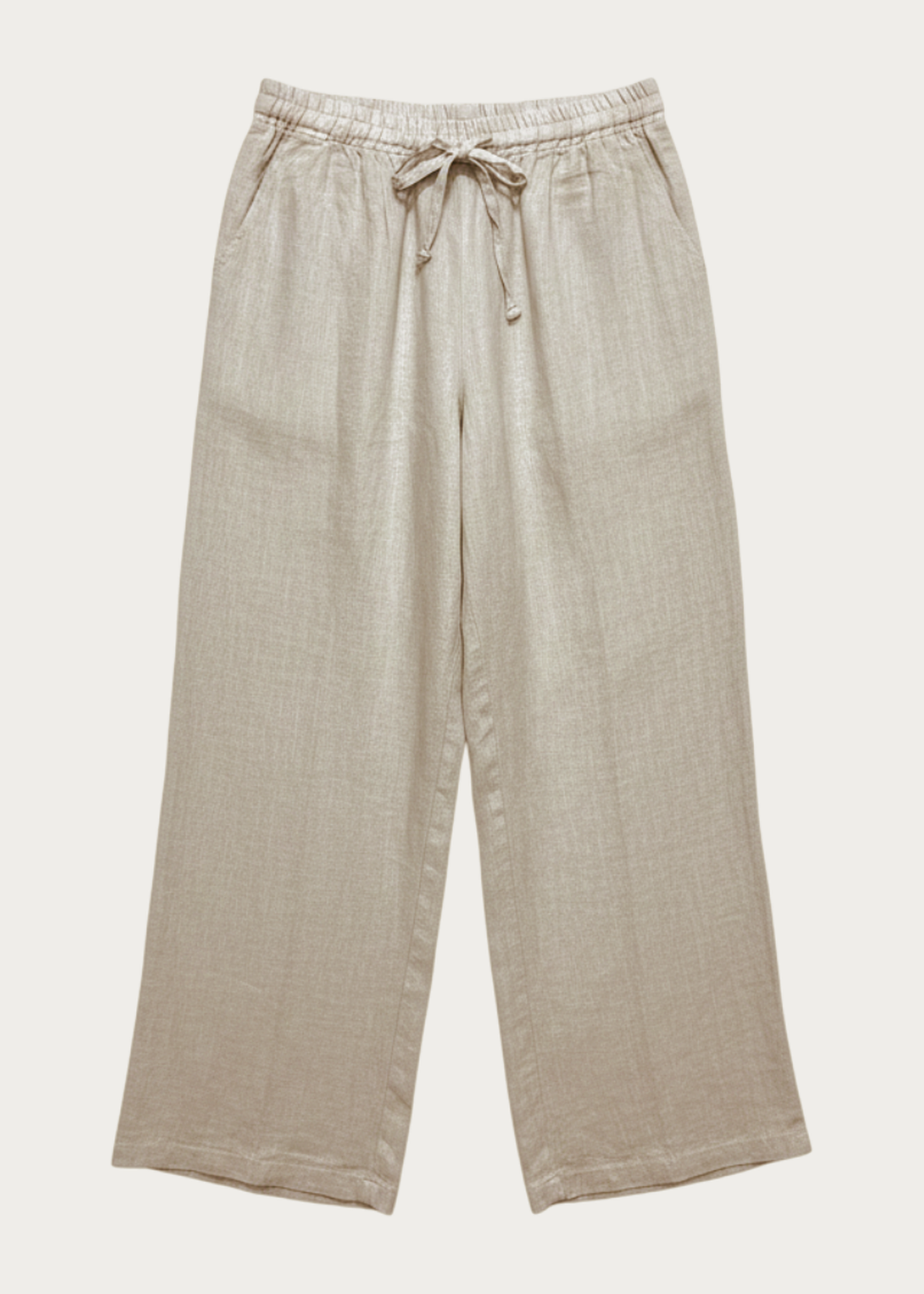 Pantalones lino palazzo