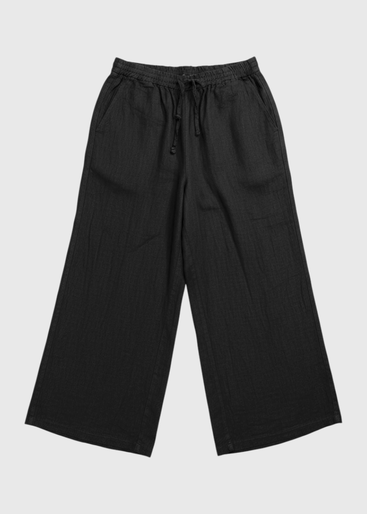 Pantalones lino palazzo
