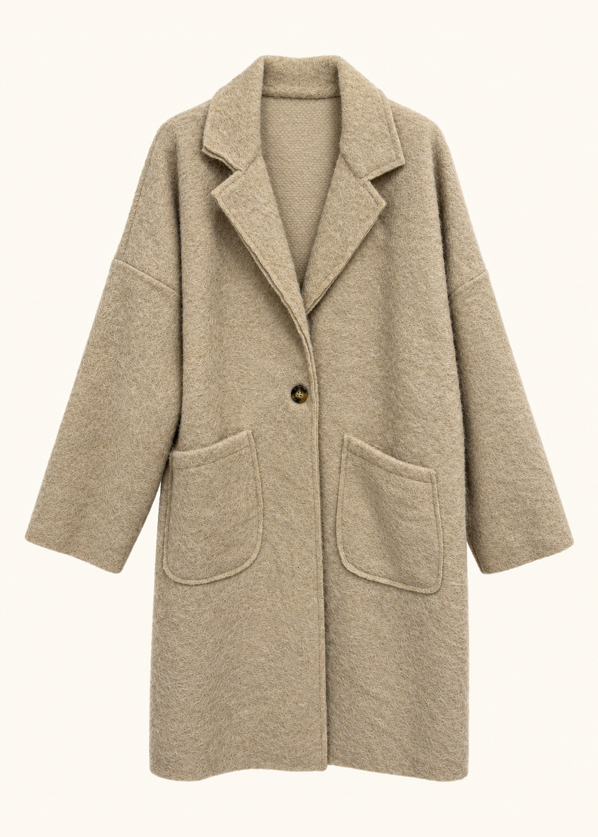 Abrigo efecto mohair