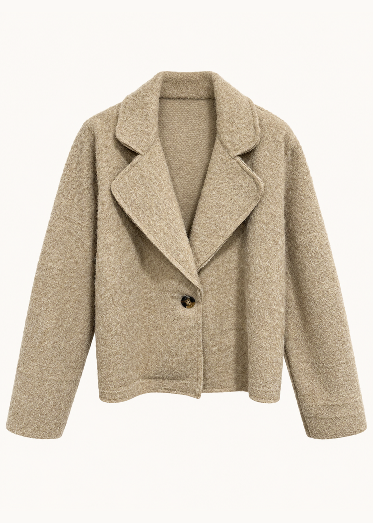 Chaqueta efecto mohair