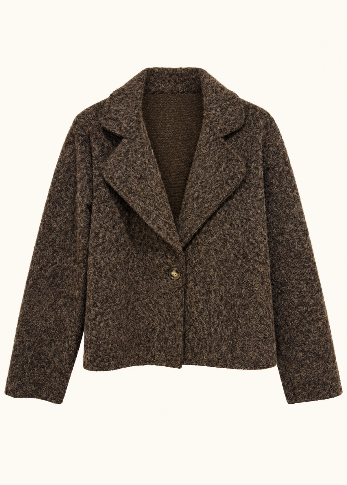 Chaqueta efecto mohair