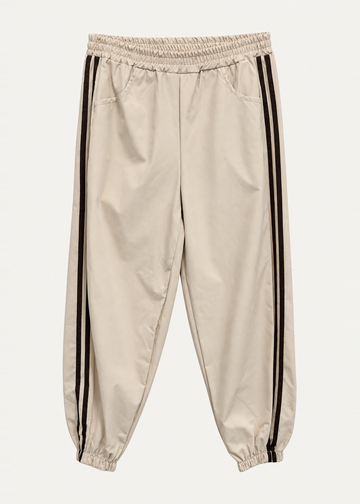 Pantalones bombacho banda lateral