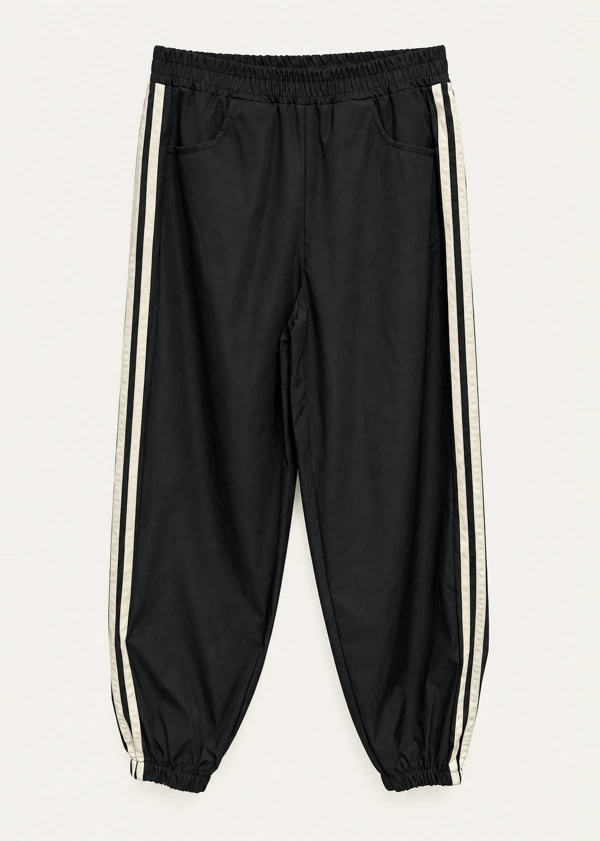 Pantalones bombacho banda lateral