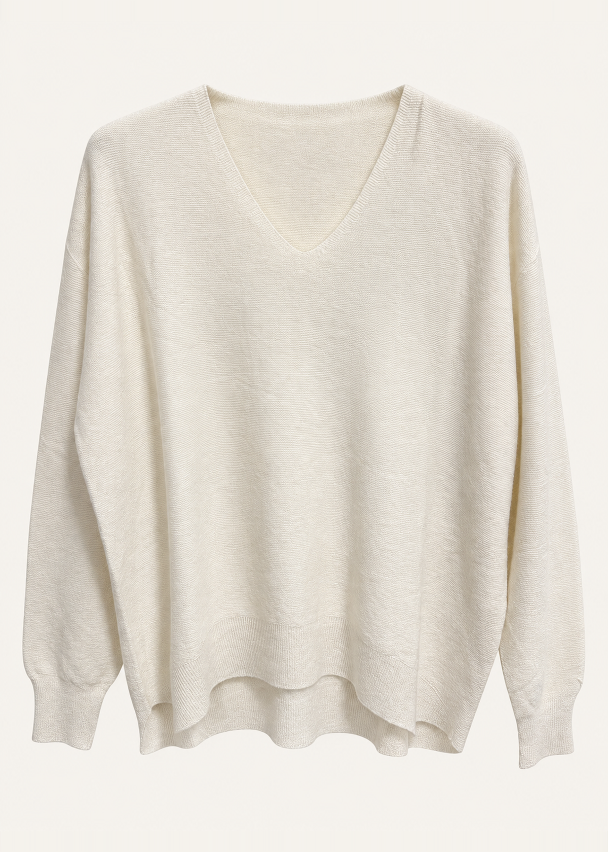 Jersey sin costuras cuello punta