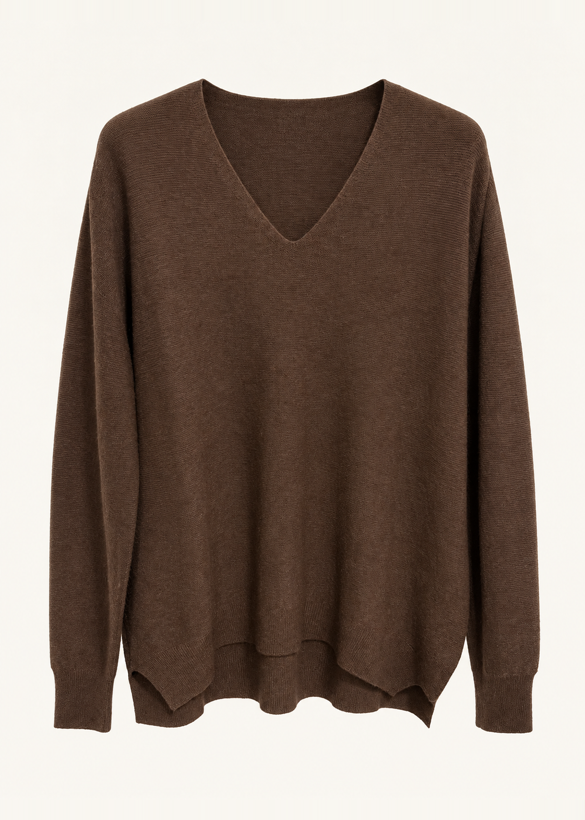 Jersey sin costuras cuello punta