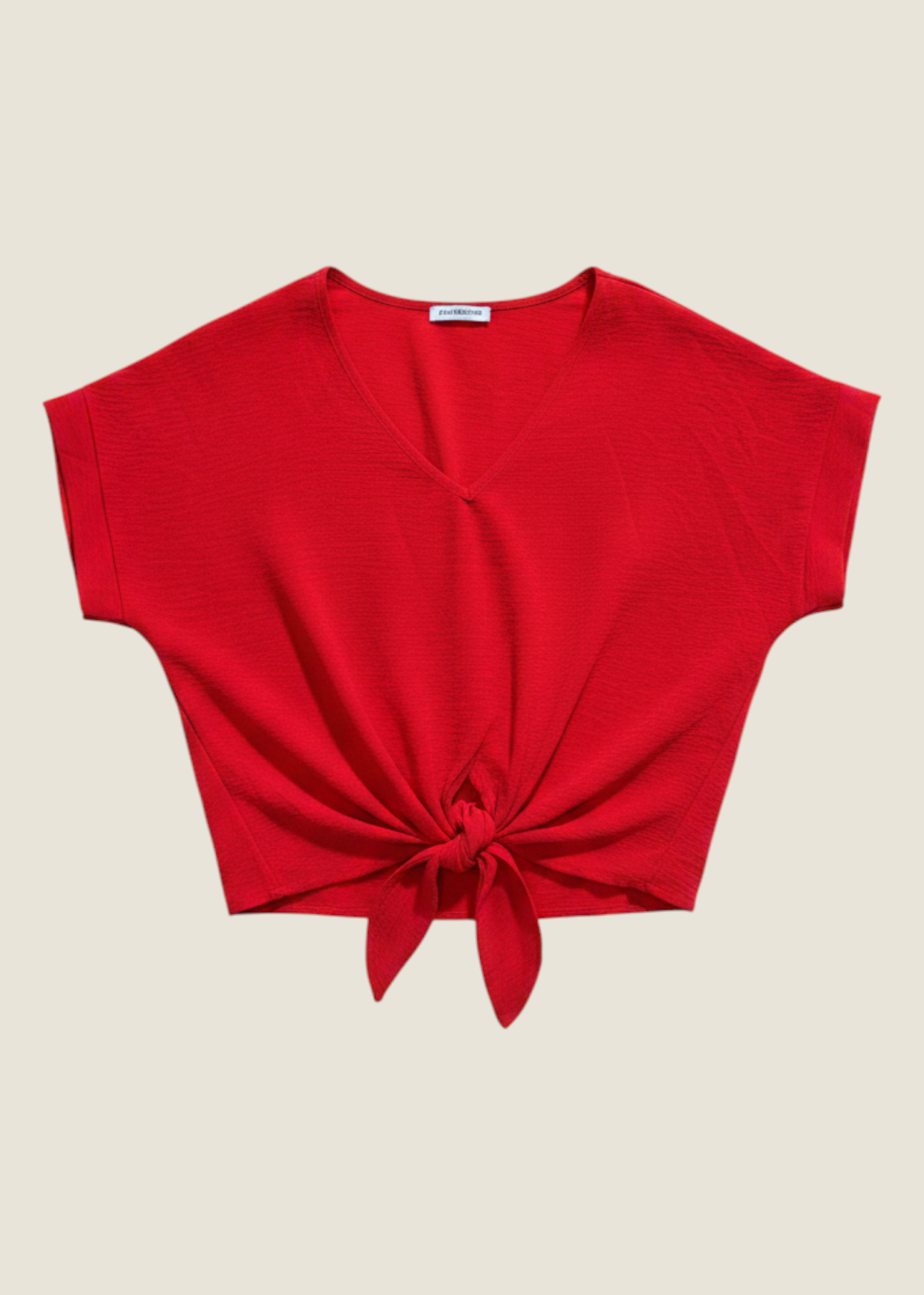 Blusa fluida nudo