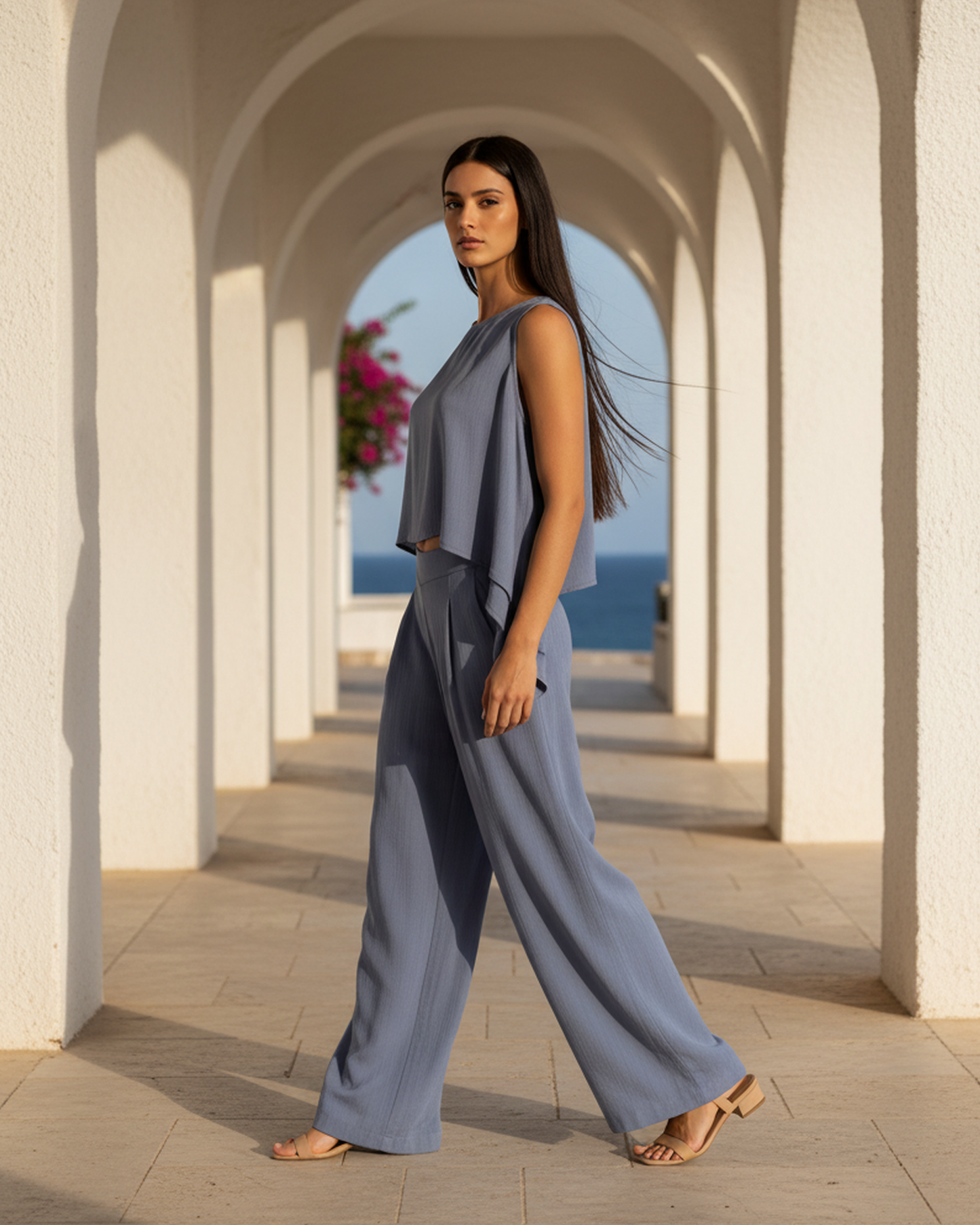 Pantalones Pisa palazzo