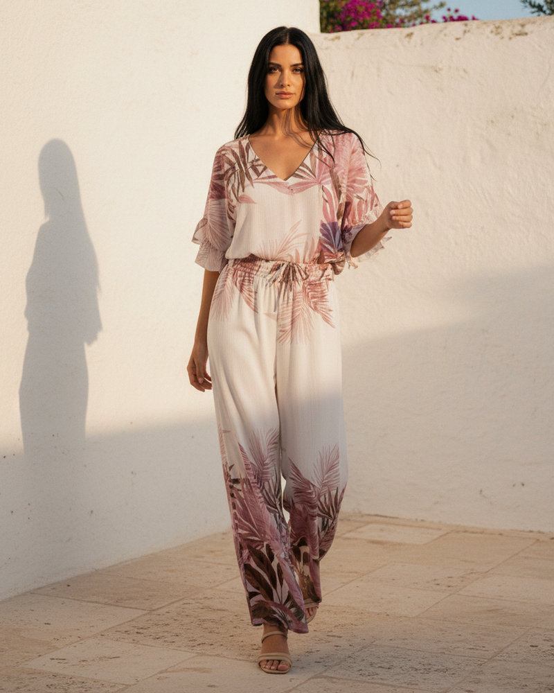 Blusa estampada lazo