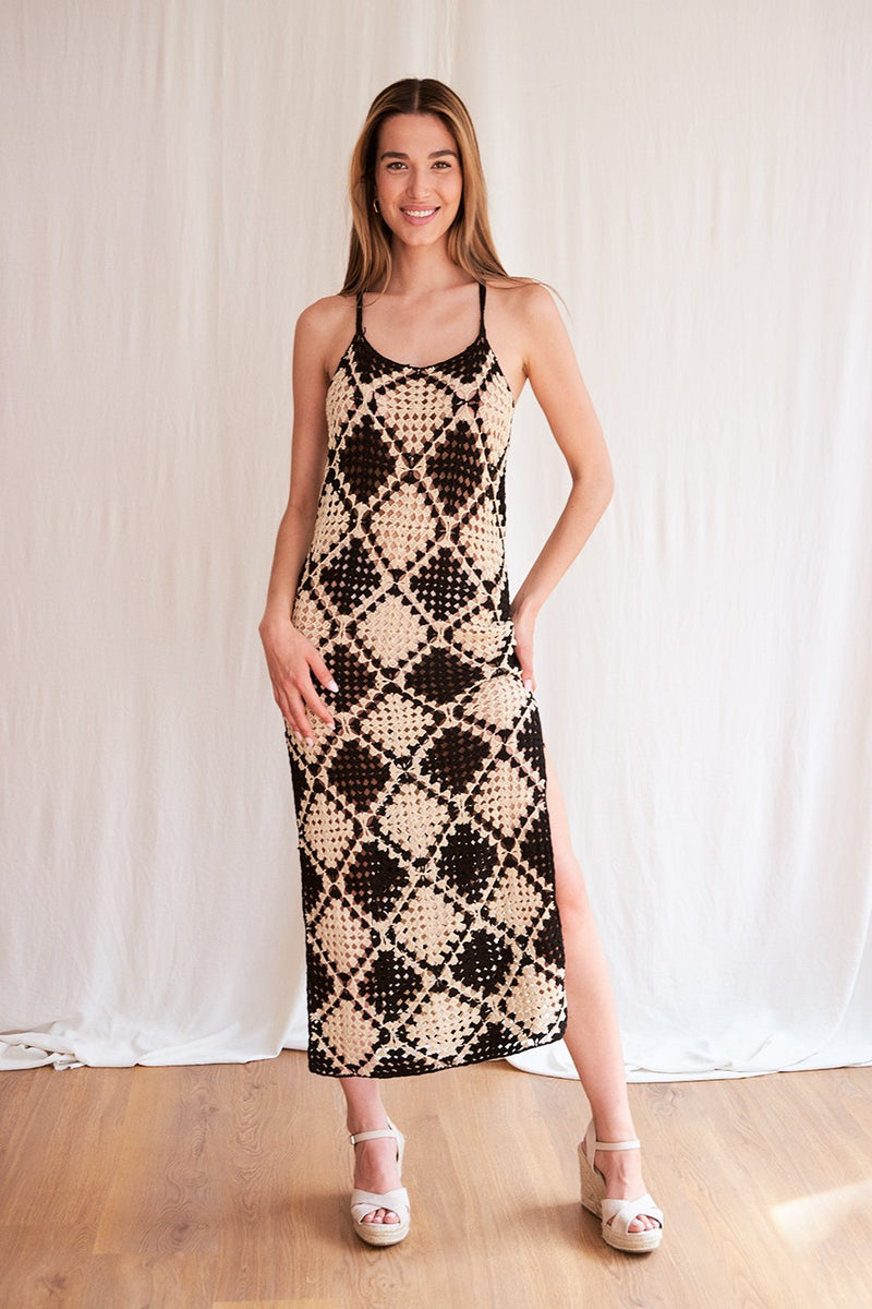 Long crochet dress