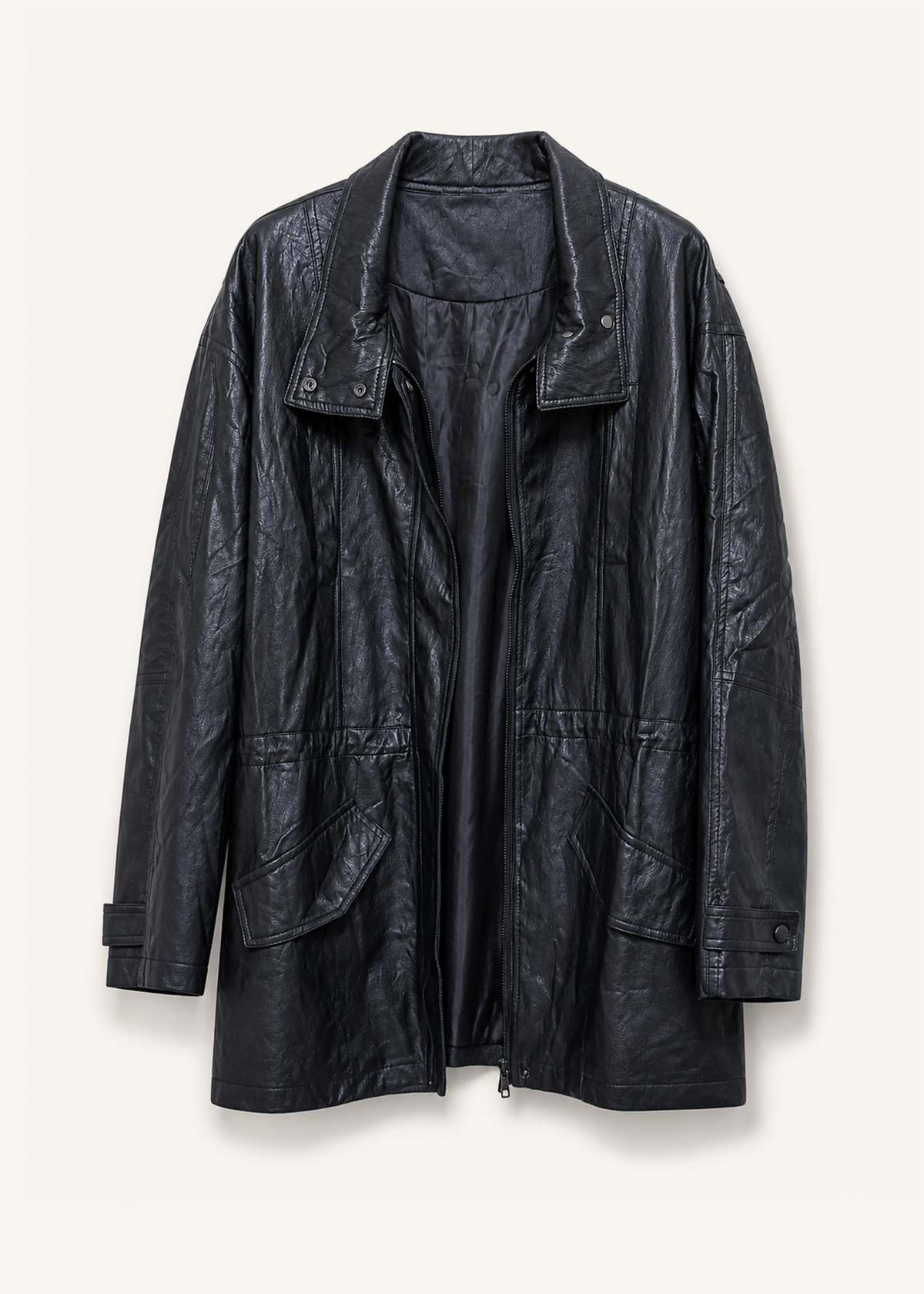 Chaqueta efecto piel
