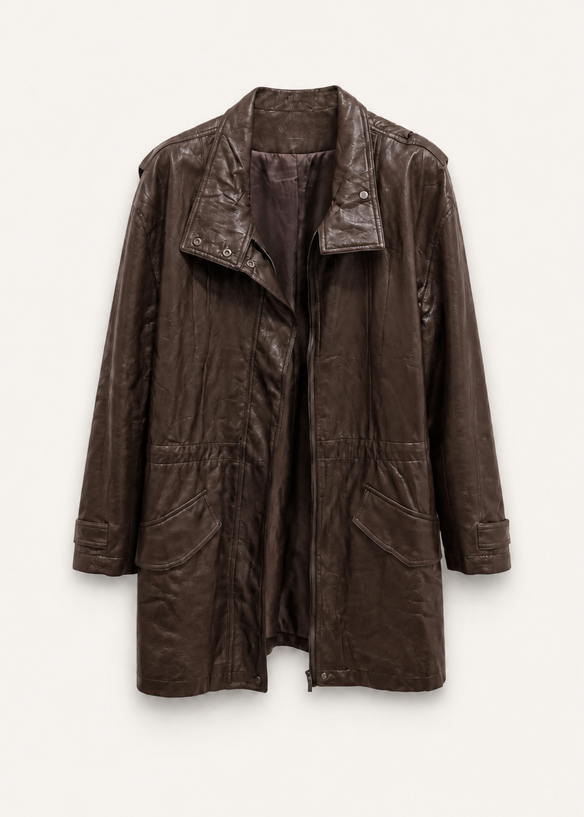 Chaqueta efecto piel