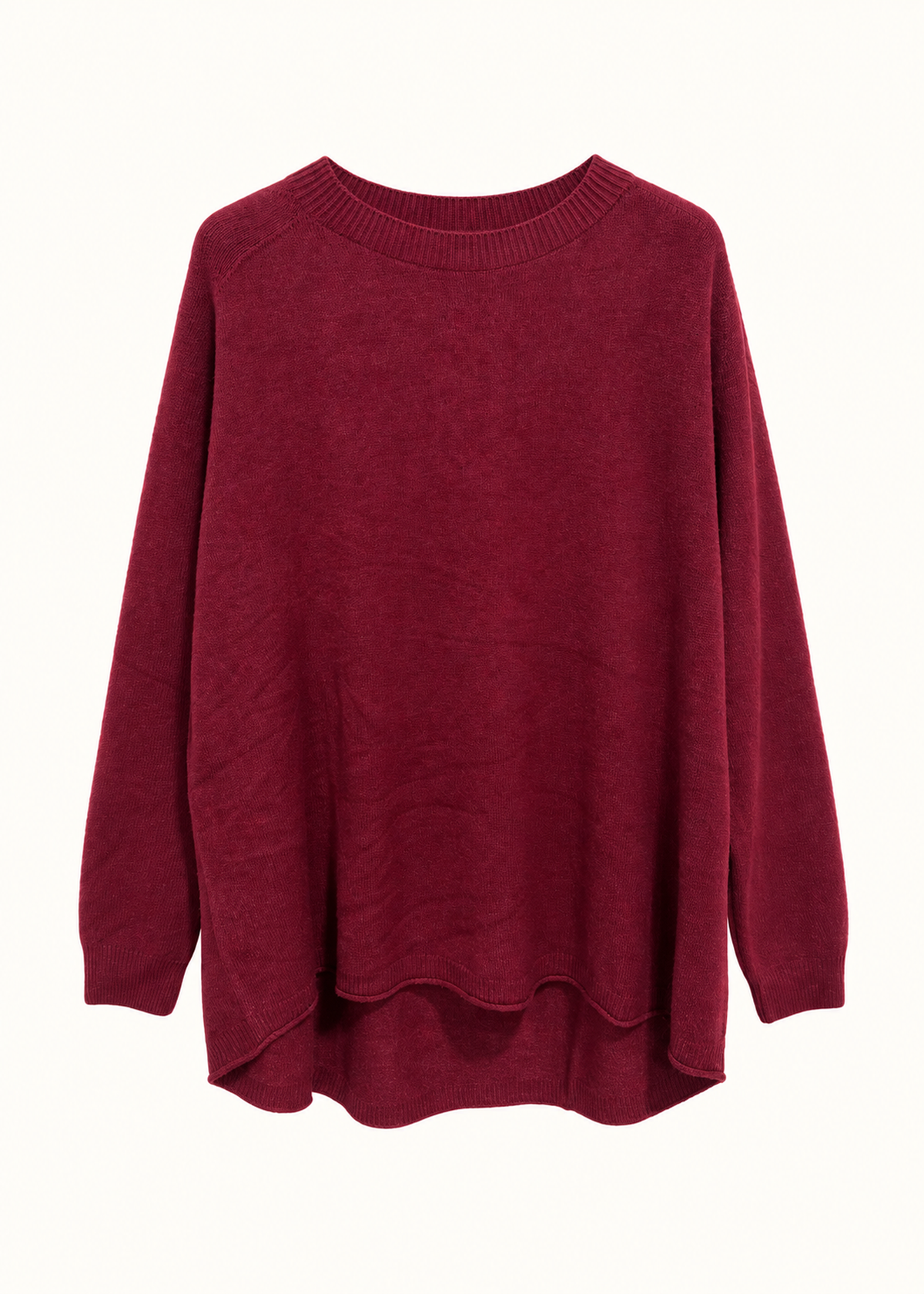 Jersey sin costuras cuello redondo