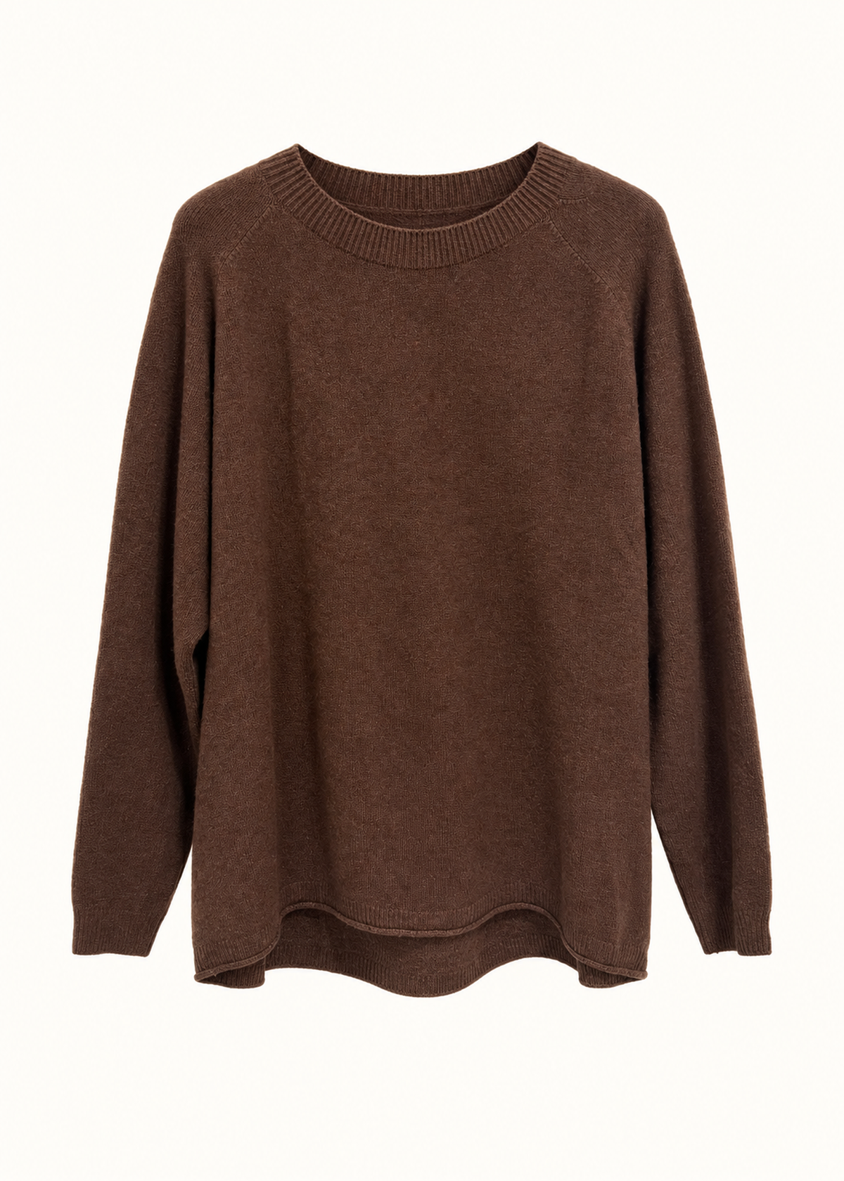 Jersey sin costuras cuello redondo
