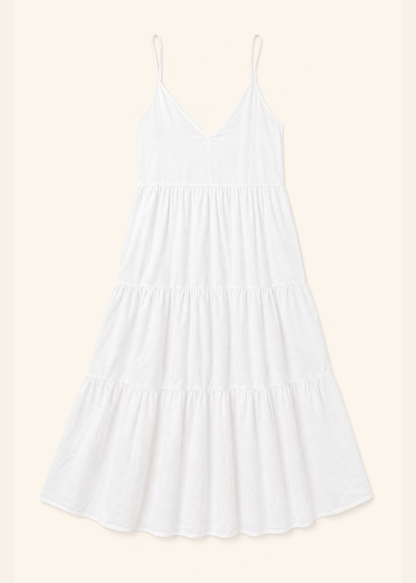Vestido largo volantes