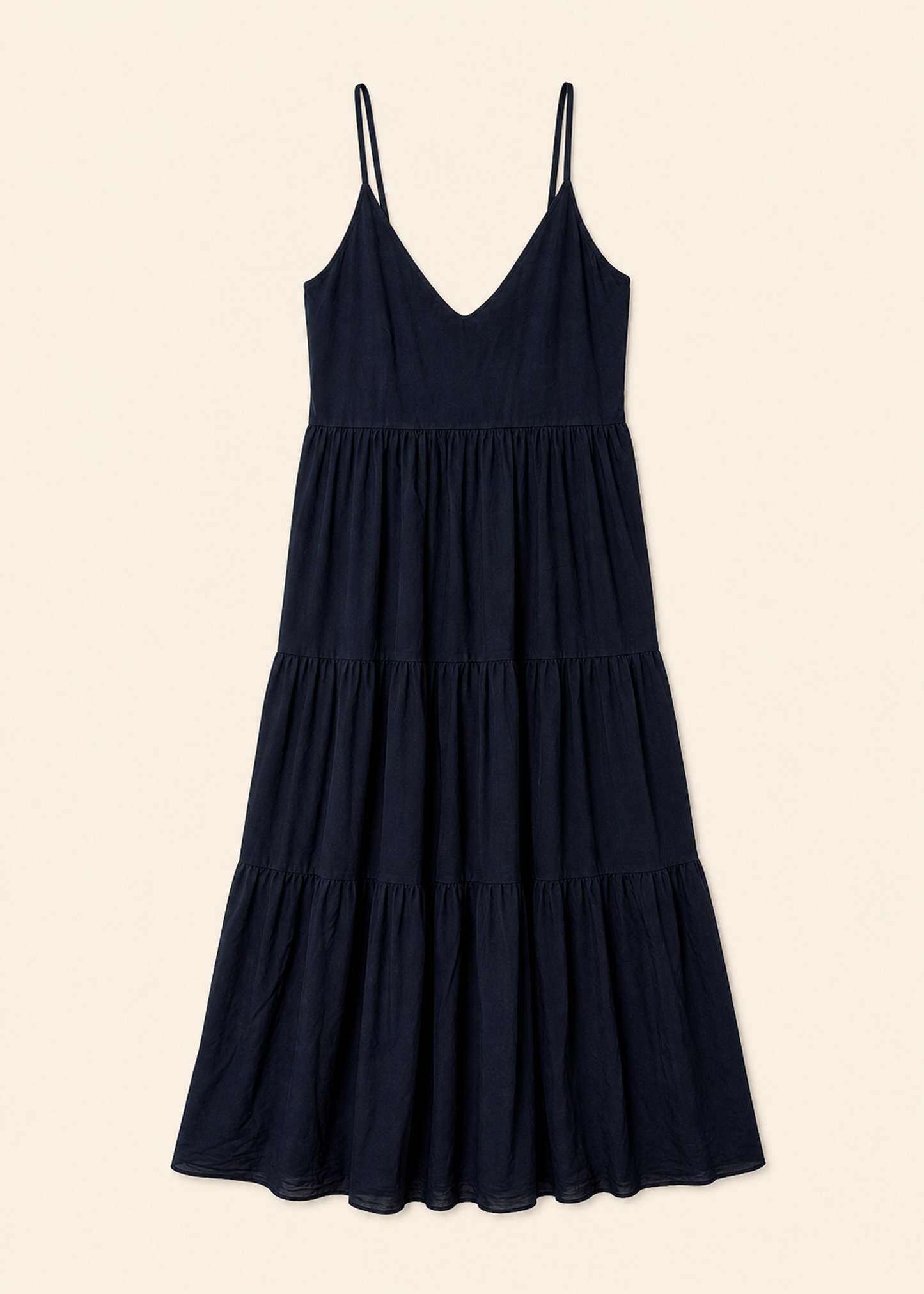 Vestido largo volantes