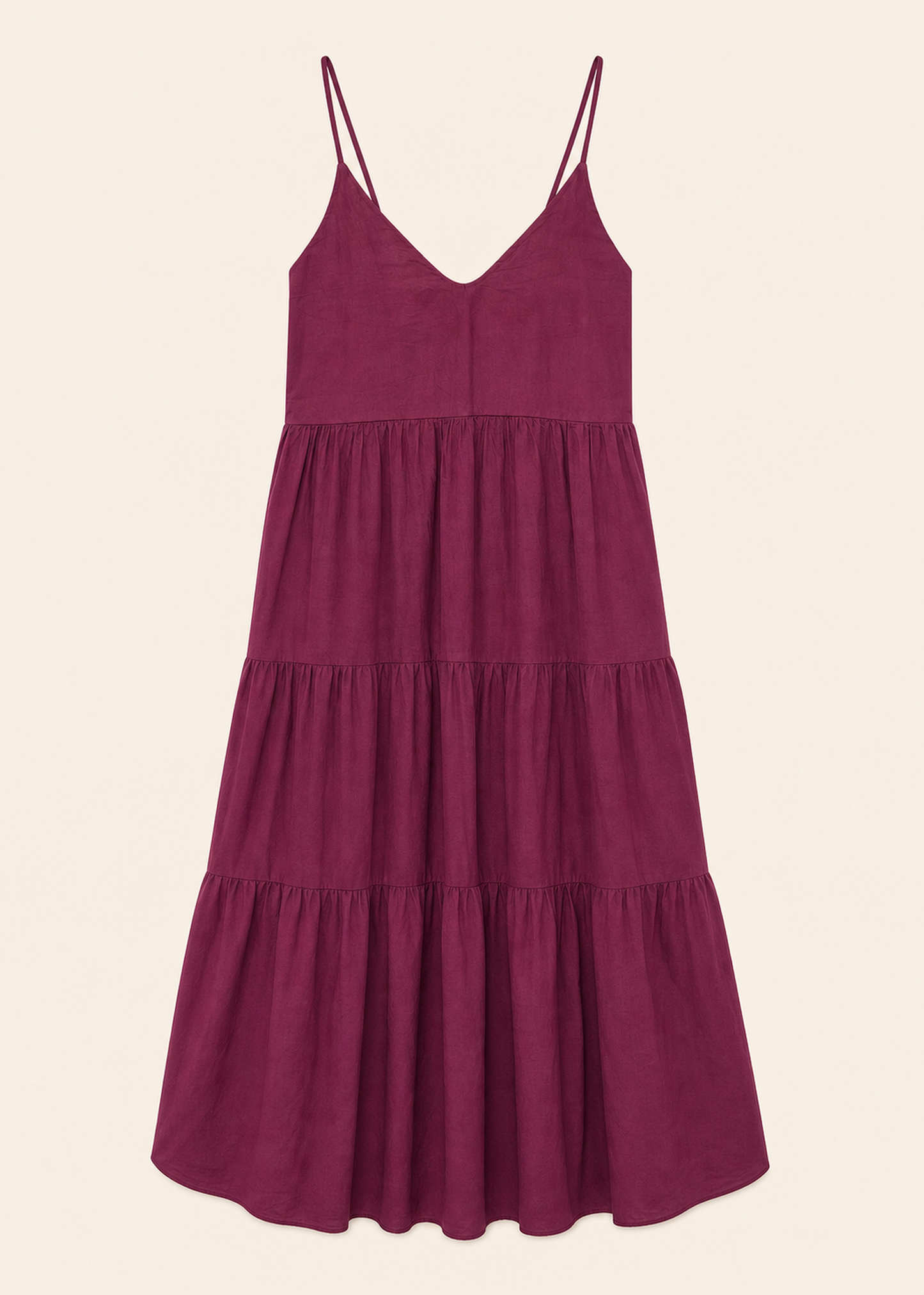 Vestido largo volantes