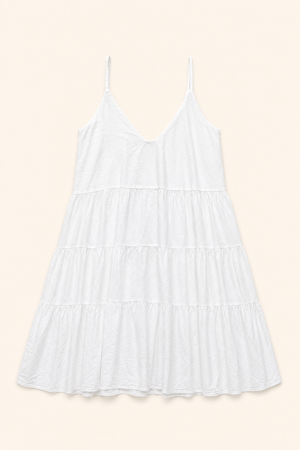 Vestido corto volantes